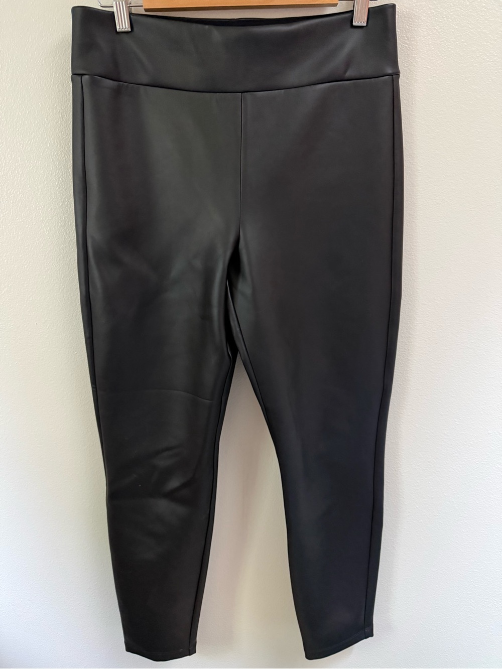 CAbi Black Faux Leather Leggings